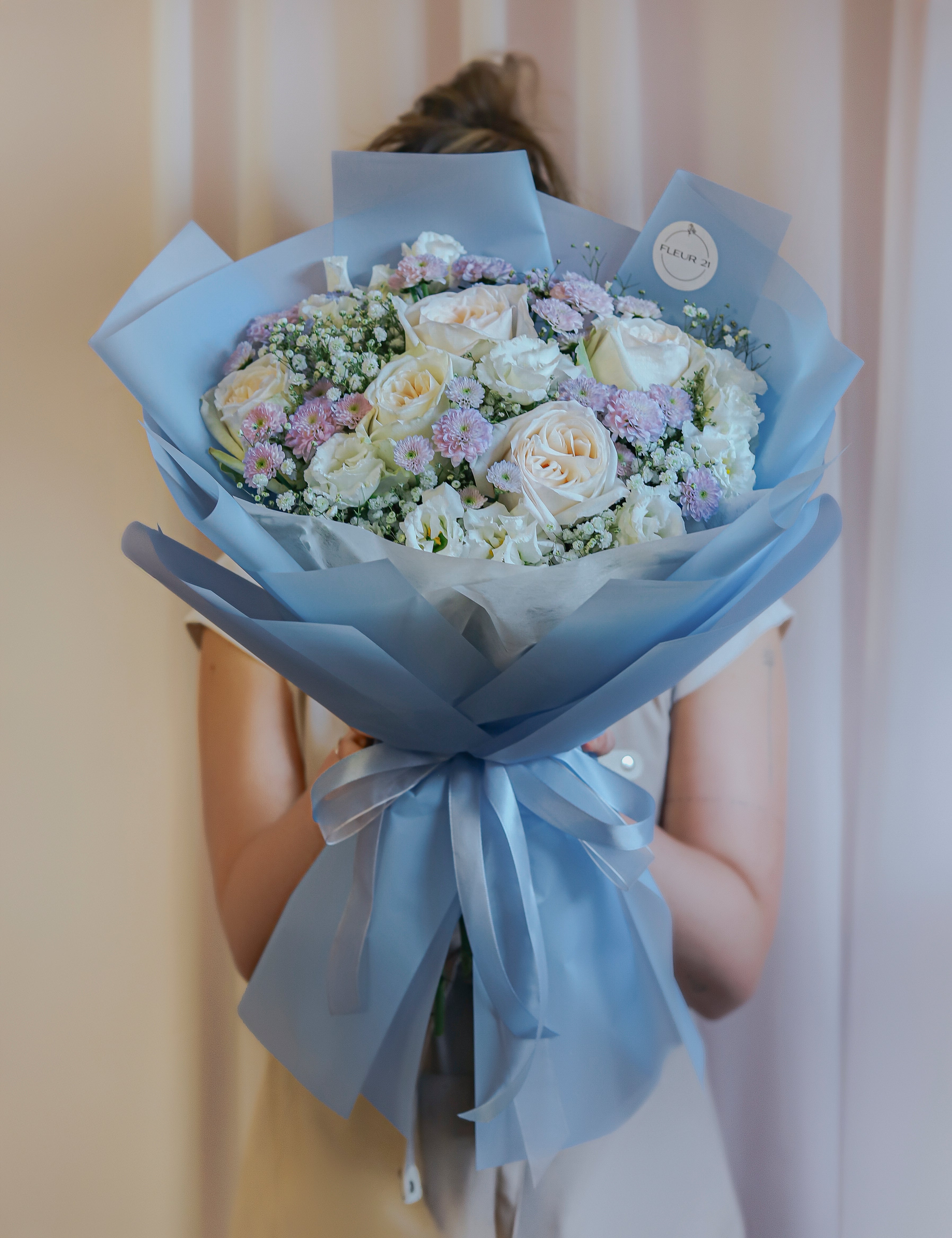 Kytice baby blue
