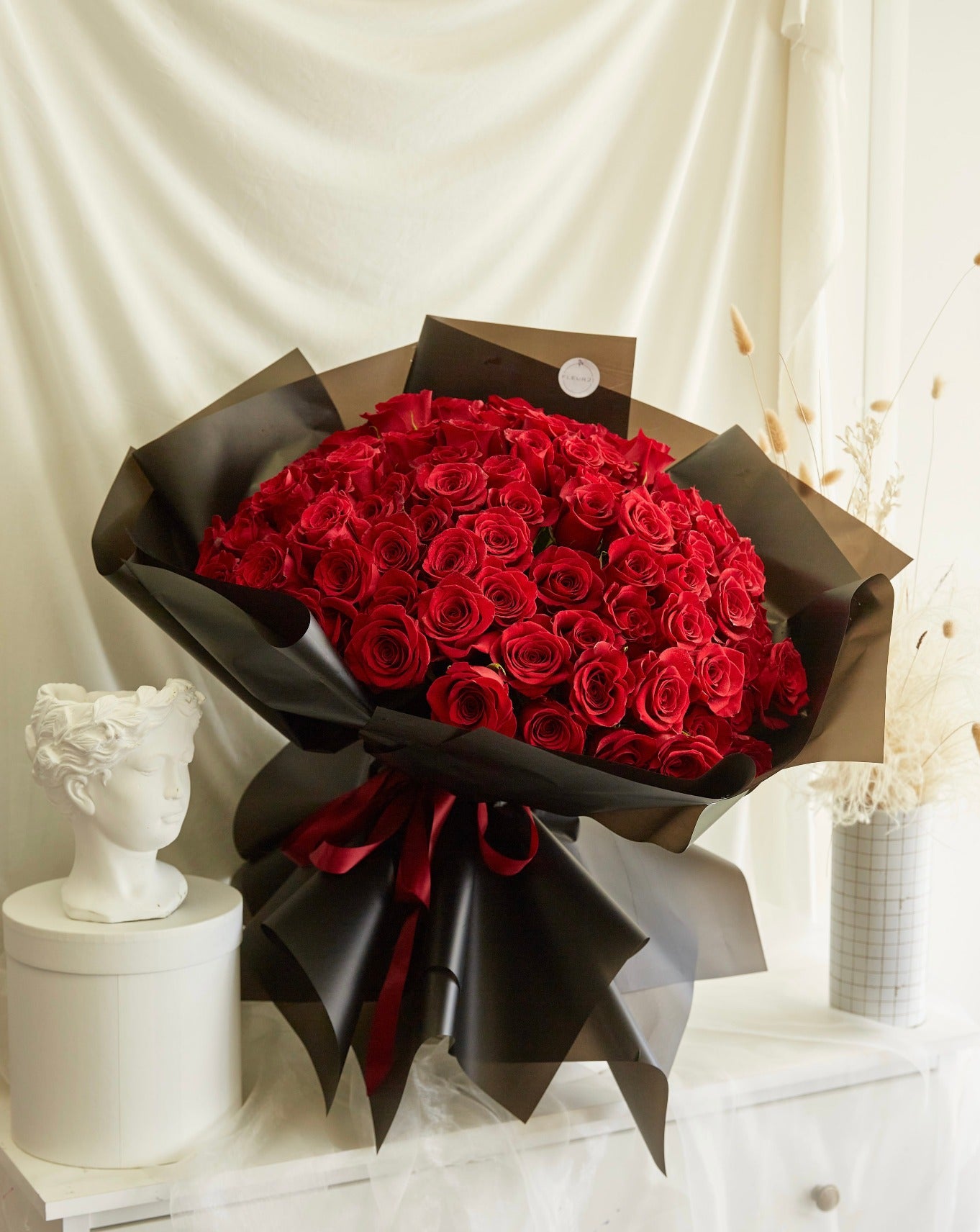 101 červených růží