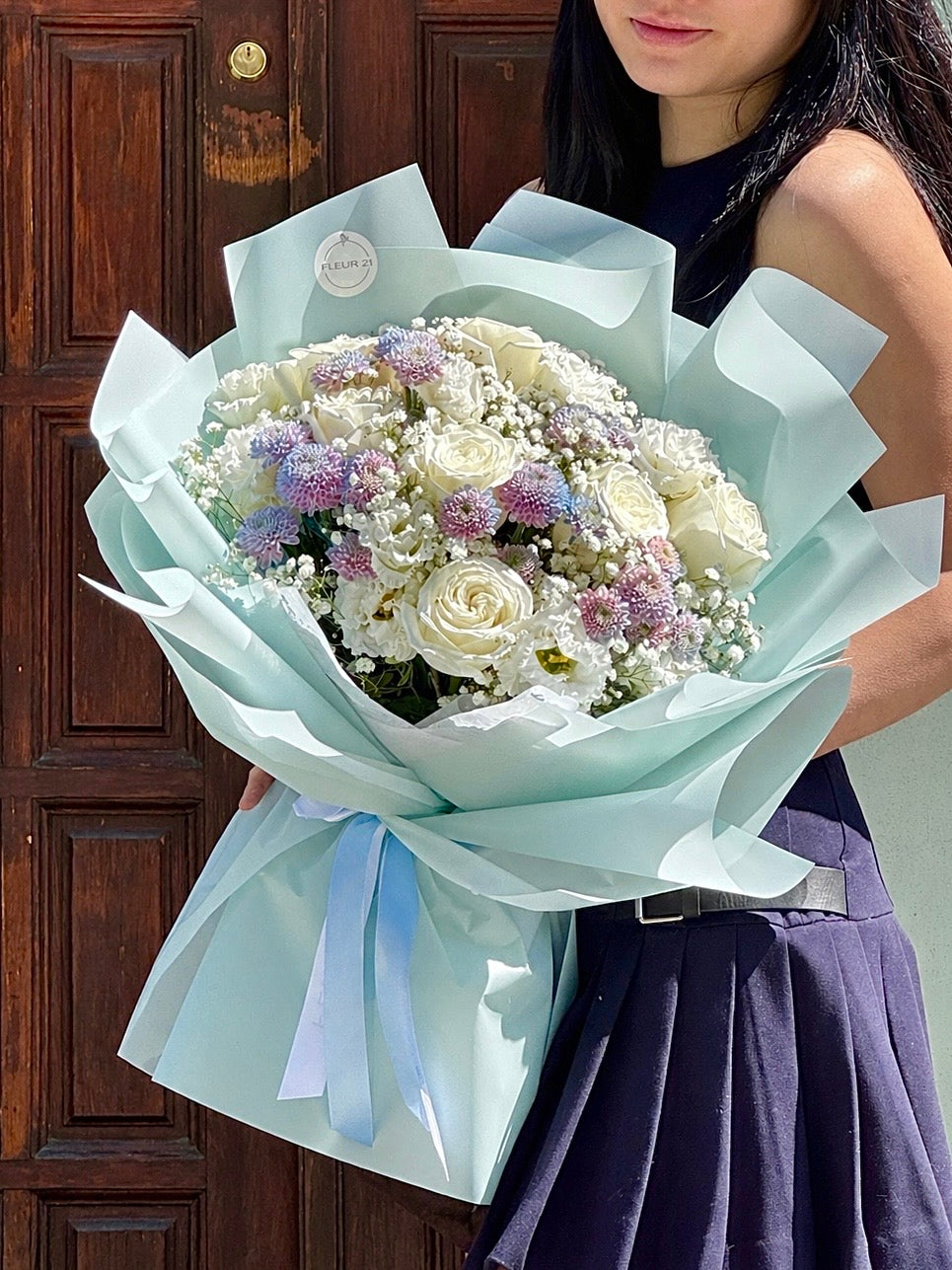 Kytice baby blue