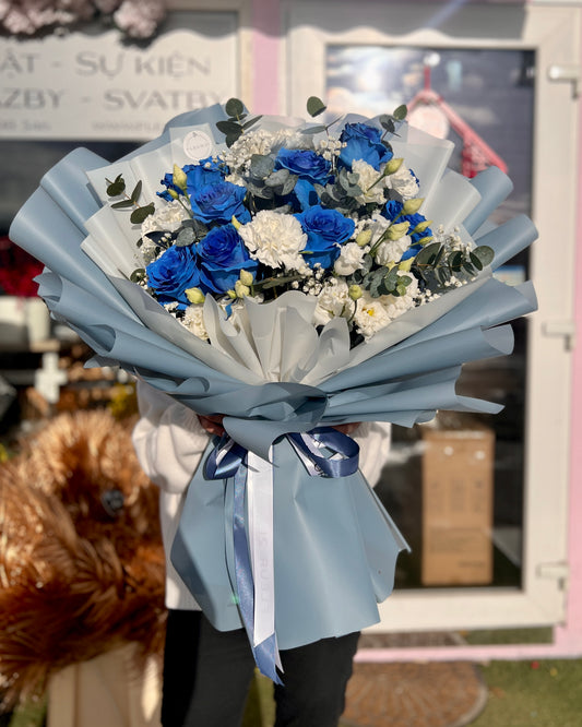 Royal blue bouquet